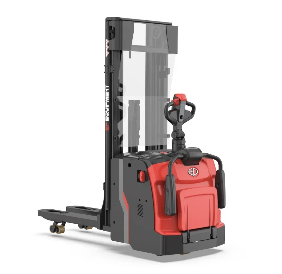 RSL16i-PRO Heavy-duty Li-ion stacker initial lift with foldable platform